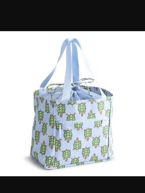 Vera Bradley Drawstring Family Tote In Turtle Slow Dance Decor NWT